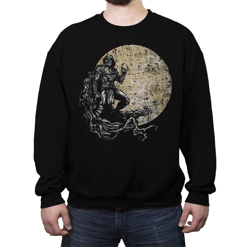 Knight of the Moon - Crew Neck Sweatshirt Crew Neck Sweatshirt RIPT Apparel Small / Black