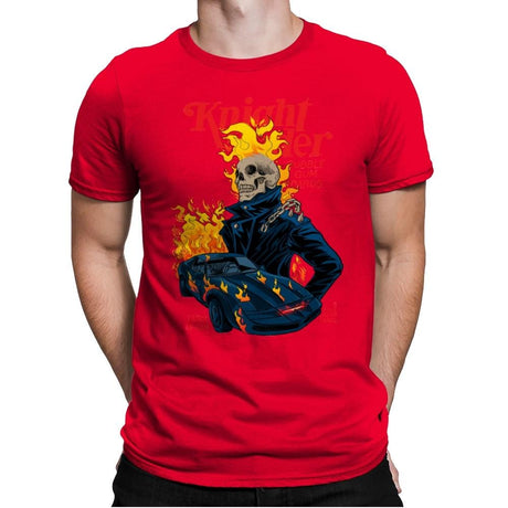 Knight Rider - Mens Premium T-Shirts RIPT Apparel Small / Red