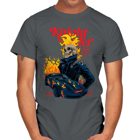 Knight Rider - Mens T-Shirts RIPT Apparel Small / Charcoal
