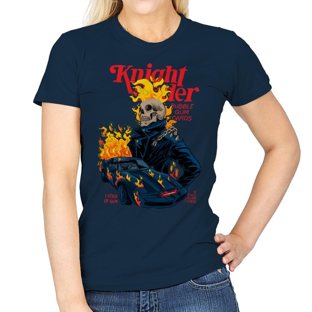 Knight Rider - Womens T-Shirts RIPT Apparel Small / Navy