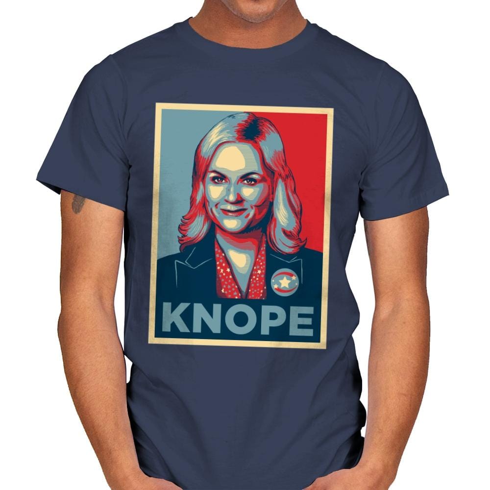 Knope Hope - Mens T-Shirts RIPT Apparel Small / Navy