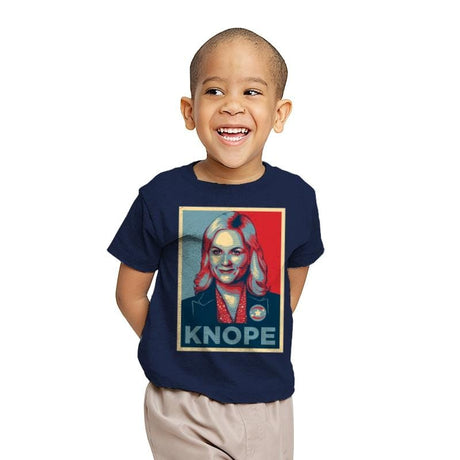 Knope Hope - Youth T-Shirts RIPT Apparel X-small / Navy