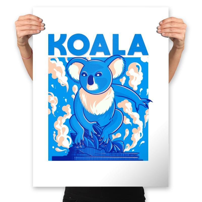 Koala ATTACK - Prints Posters RIPT Apparel 18x24 / White
