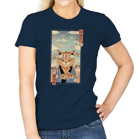 Koi Dreamer - Womens T-Shirts RIPT Apparel Small / Navy
