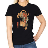 Koi Fish Cat Irezumi - Womens T-Shirts RIPT Apparel Small / Black