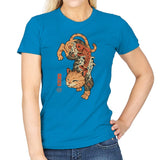 Koi Fish Cat Irezumi - Womens T-Shirts RIPT Apparel Small / Sapphire