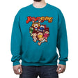 Kombat Babies - Crew Neck Sweatshirt Crew Neck Sweatshirt RIPT Apparel Small / Antique Sapphire