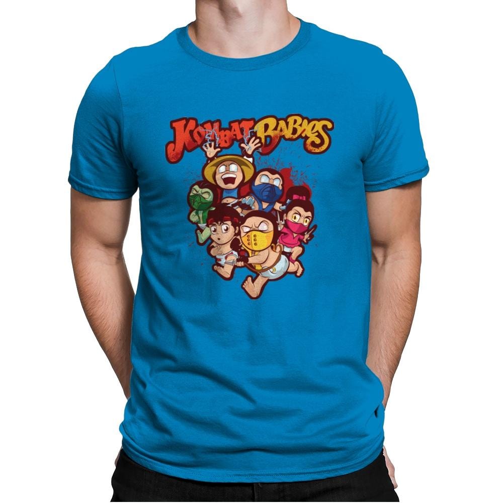 Kombat Babies - Mens Premium T-Shirts RIPT Apparel Small / Turqouise