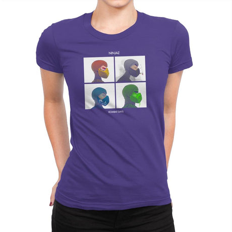 Kombat Days Exclusive - Womens Premium T-Shirts RIPT Apparel Small / Purple Rush