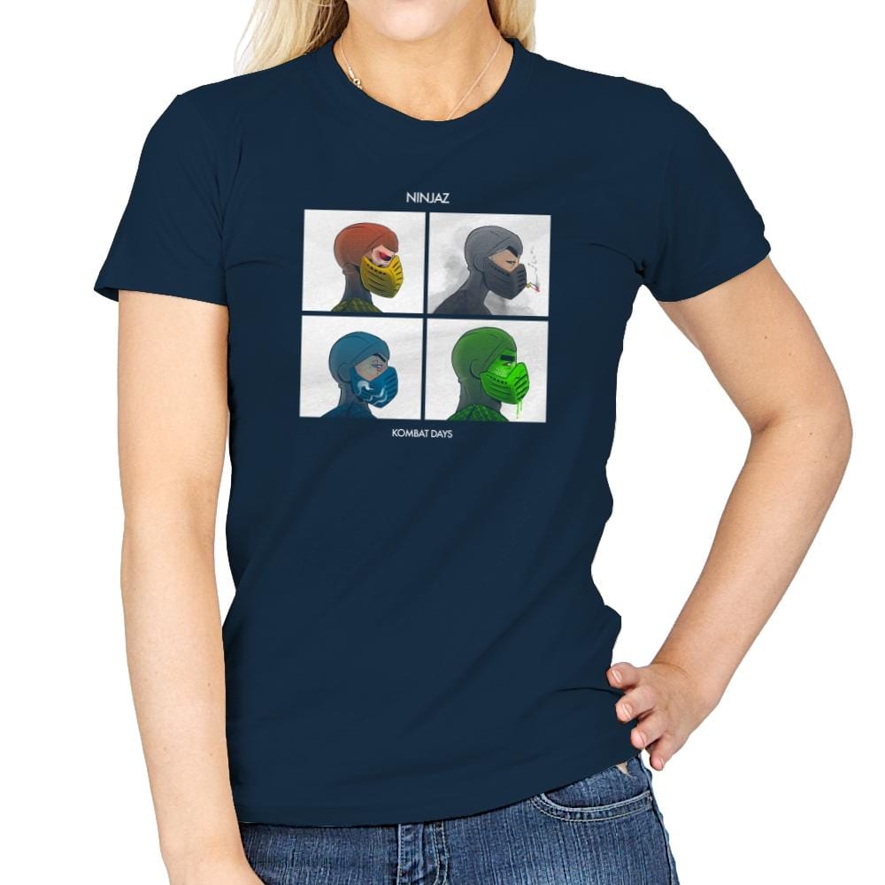 Kombat Days Exclusive - Womens T-Shirts RIPT Apparel Small / Navy