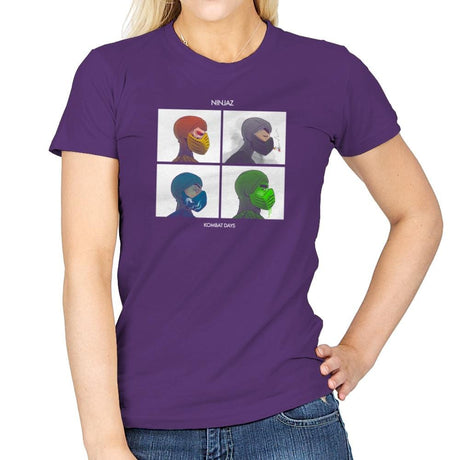 Kombat Days Exclusive - Womens T-Shirts RIPT Apparel Small / Purple