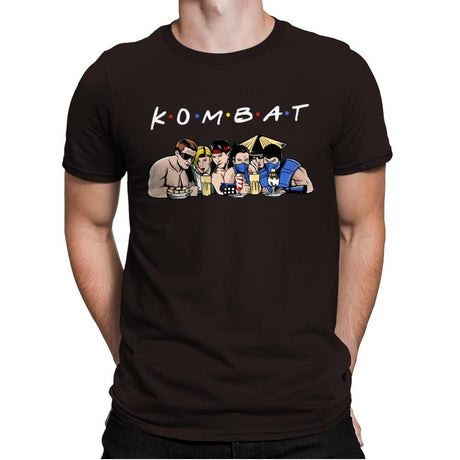 Kombat - Mens Premium T-Shirts RIPT Apparel Small / Dark Chocolate