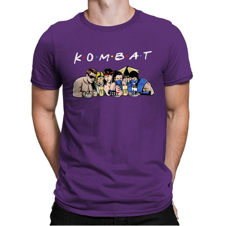 Kombat - Mens Premium T-Shirts RIPT Apparel Small / Purple Rush
