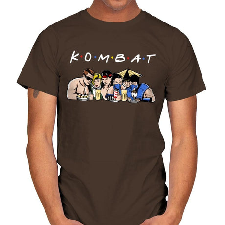 Kombat - Mens T-Shirts RIPT Apparel Small / Dark Chocolate