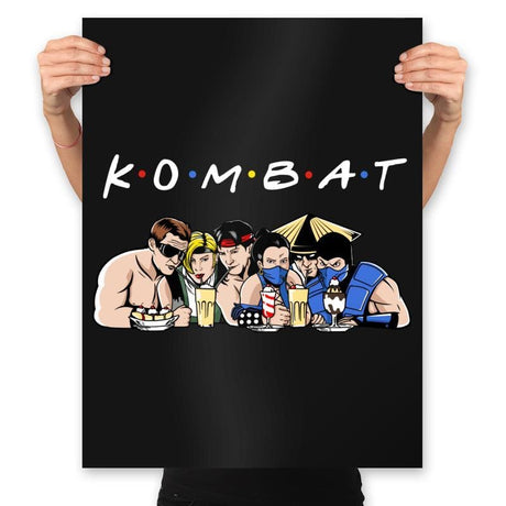 Kombat - Prints Posters RIPT Apparel 18x24 / Black