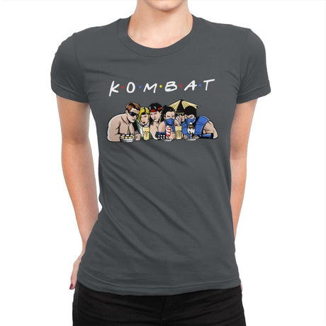 Kombat - Womens Premium T-Shirts RIPT Apparel Small / Heavy Metal