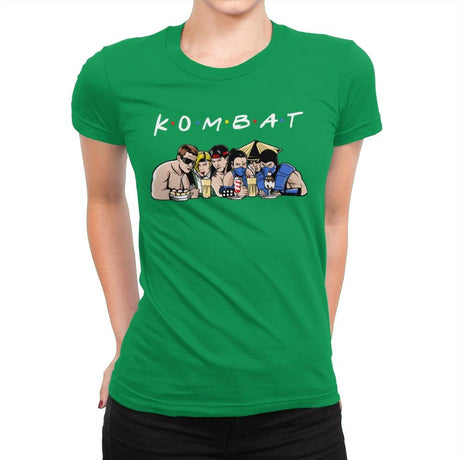 Kombat - Womens Premium T-Shirts RIPT Apparel Small / Kelly Green