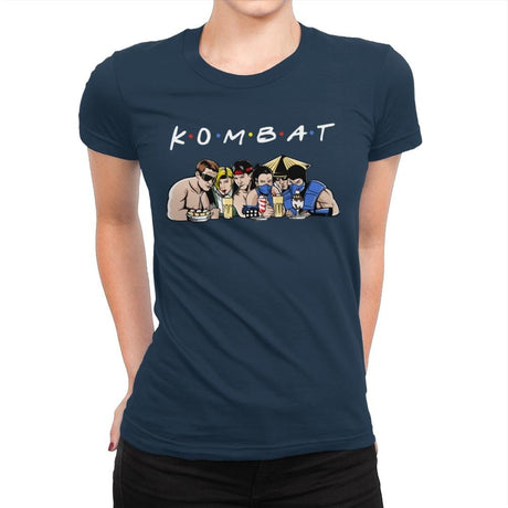 Kombat - Womens Premium T-Shirts RIPT Apparel Small / Midnight Navy