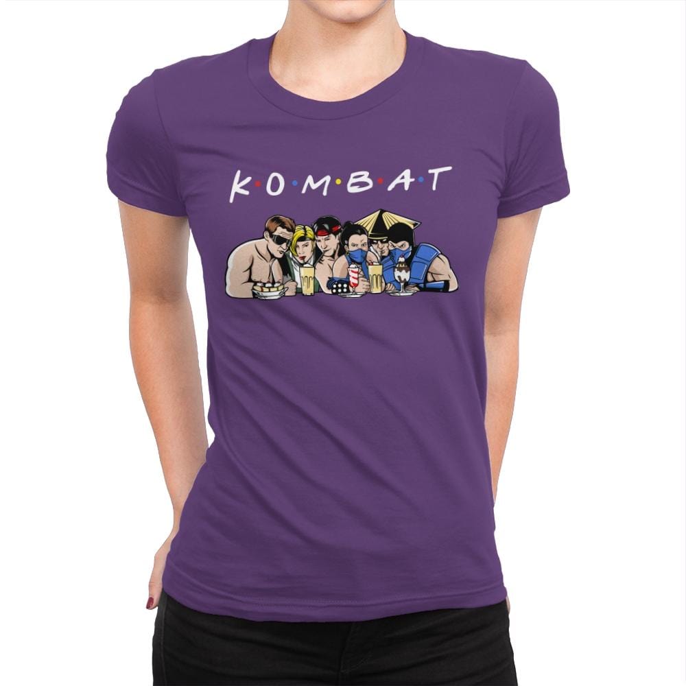 Kombat - Womens Premium T-Shirts RIPT Apparel Small / Purple Rush