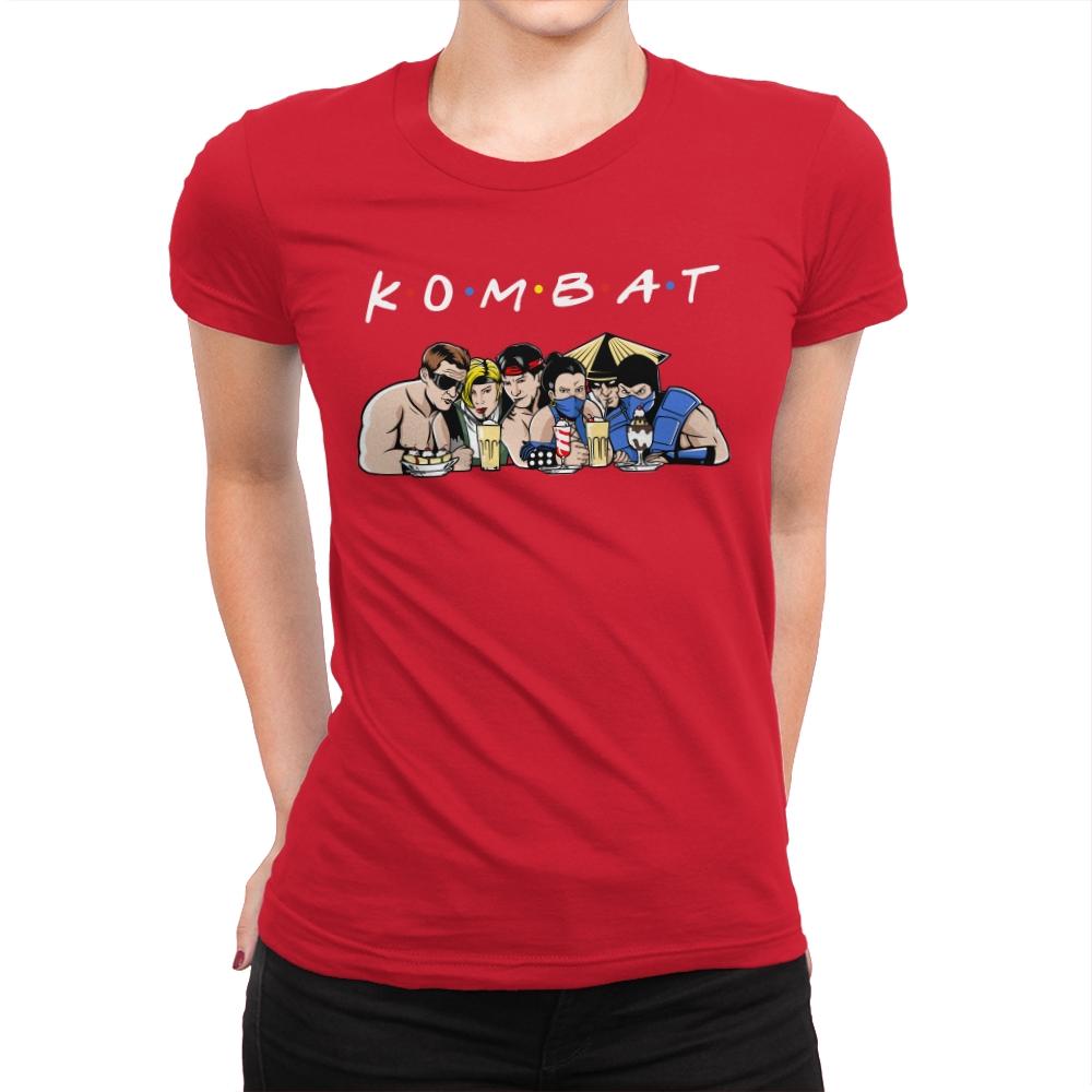 Kombat - Womens Premium T-Shirts RIPT Apparel Small / Red
