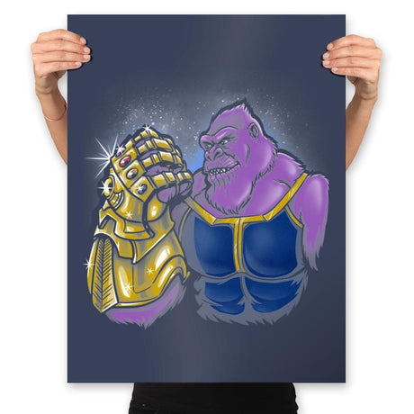 Kongfinity Gauntlet - Prints Posters RIPT Apparel 18x24 / Navy