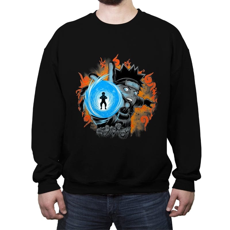 Konoha Kid - Crew Neck Sweatshirt Crew Neck Sweatshirt RIPT Apparel Small / Black