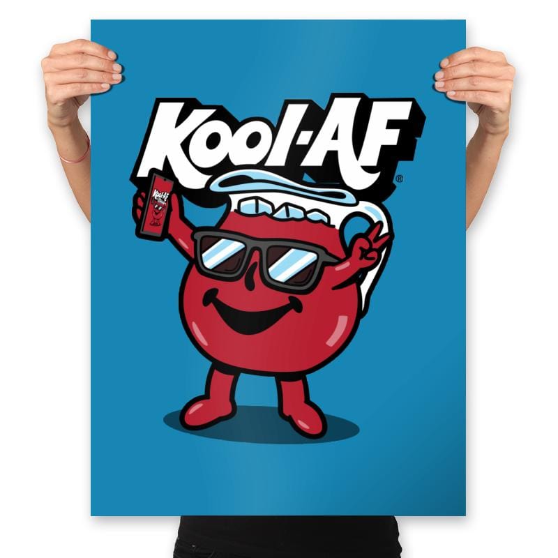 Kool AF - Prints Posters RIPT Apparel 18x24 / Sapphire