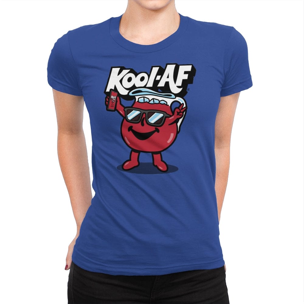 Kool AF - Womens Premium T-Shirts RIPT Apparel Small / Royal