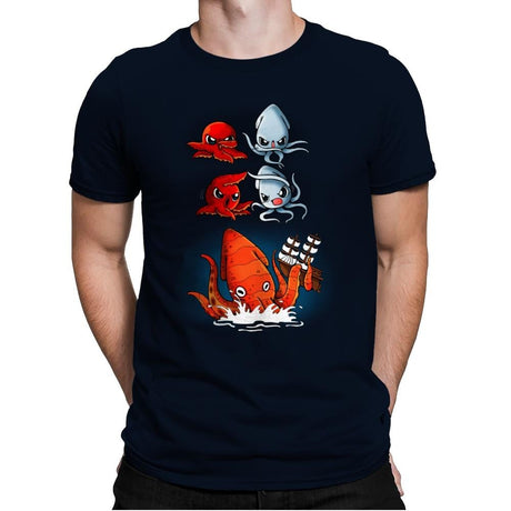 Kraken Fusion - Mens Premium T-Shirts RIPT Apparel Small / Midnight Navy