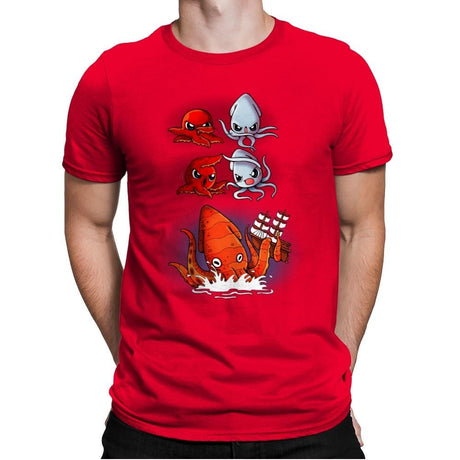 Kraken Fusion - Mens Premium T-Shirts RIPT Apparel Small / Red