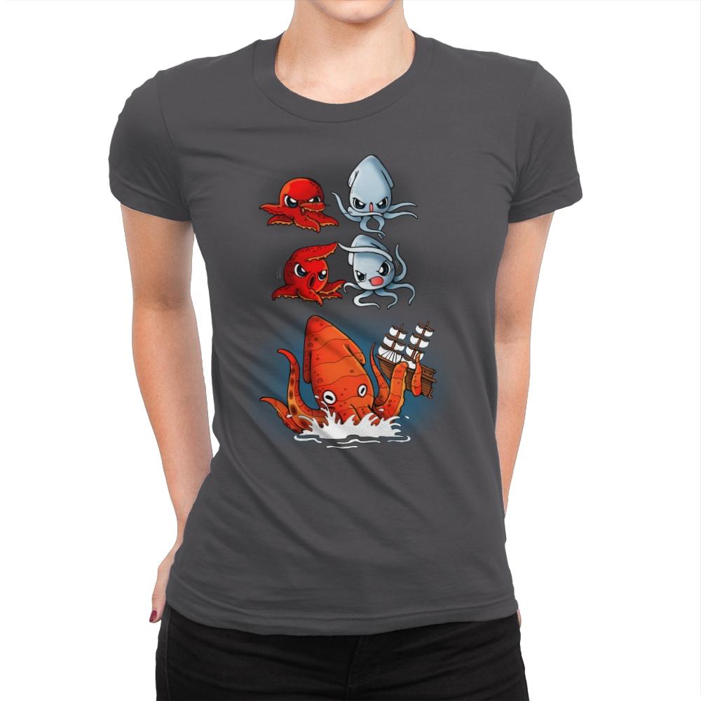 Kraken Fusion - Womens Premium T-Shirts RIPT Apparel Small / Heavy Metal