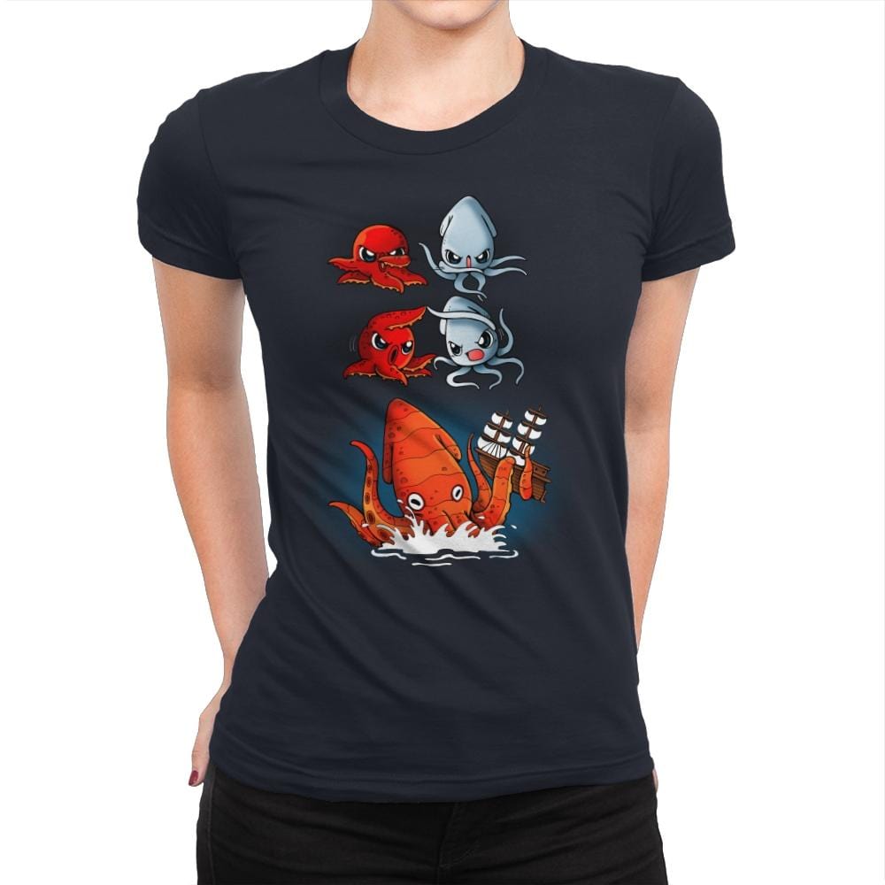 Kraken Fusion - Womens Premium T-Shirts RIPT Apparel Small / Midnight Navy