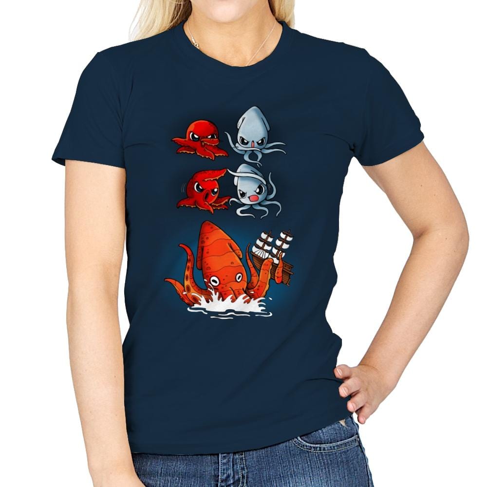 Kraken Fusion - Womens T-Shirts RIPT Apparel Small / Navy