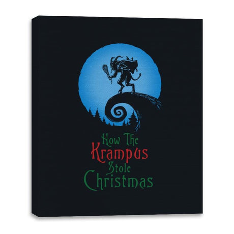 Krampus - Canvas Wraps Canvas Wraps RIPT Apparel 16x20 / Black