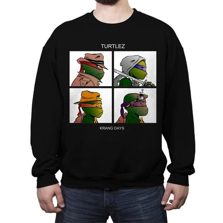 Krang Days - Crew Neck Sweatshirt Crew Neck Sweatshirt RIPT Apparel