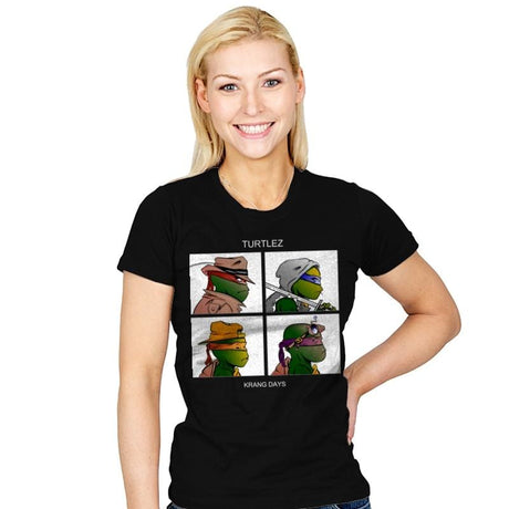 Krang Days - Womens T-Shirts RIPT Apparel Small / Black