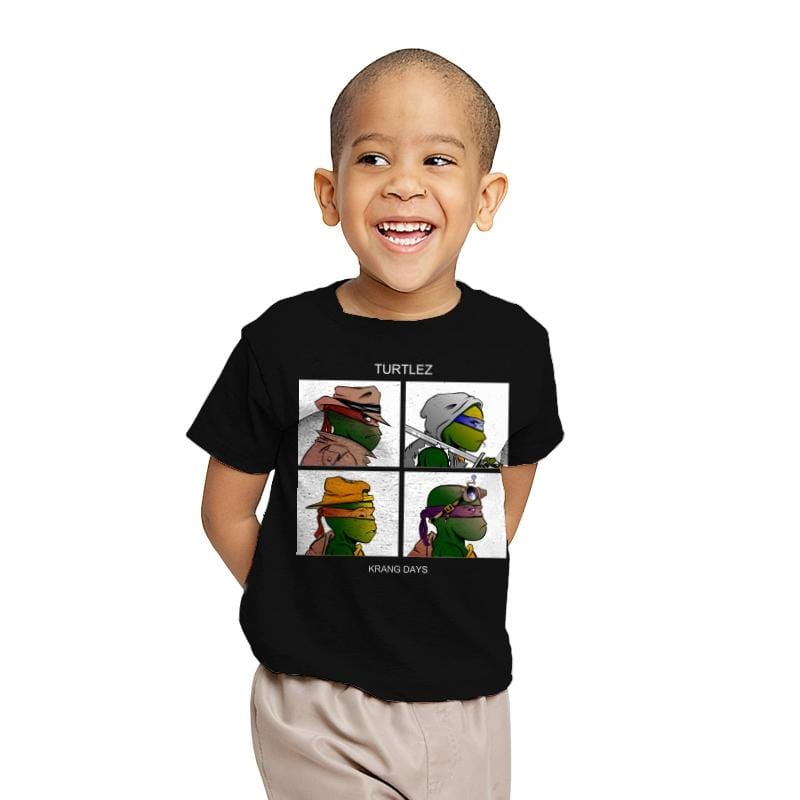 Krang Days - Youth T-Shirts RIPT Apparel X-small / Black