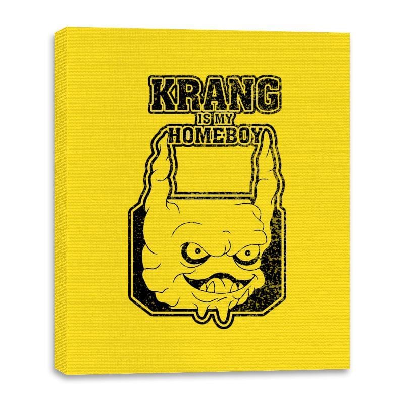 Krang is my Homeboy - Canvas Wraps Canvas Wraps RIPT Apparel 16x20 / Sunshine