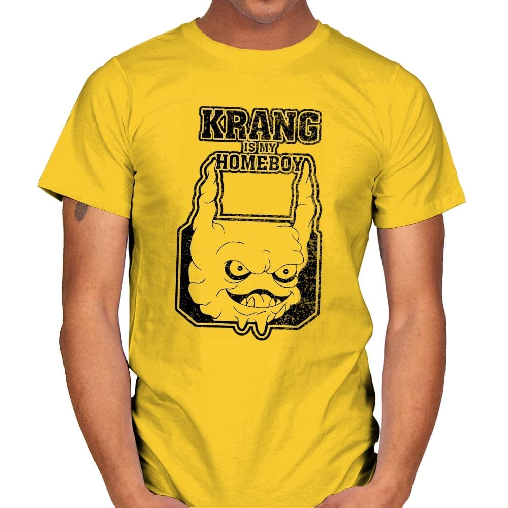 Krang is my Homeboy - Mens T-Shirts RIPT Apparel Small / Daisy