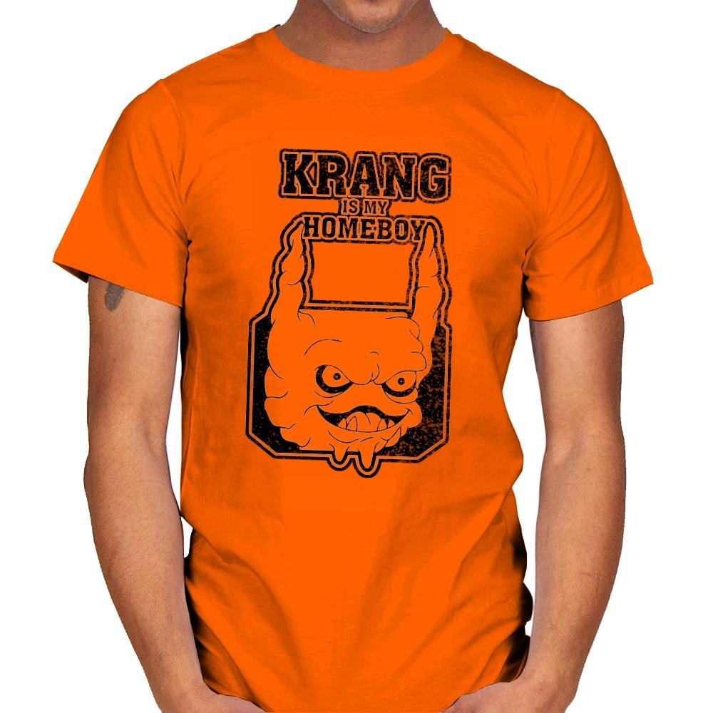Krang is my Homeboy - Mens T-Shirts RIPT Apparel Small / Orange