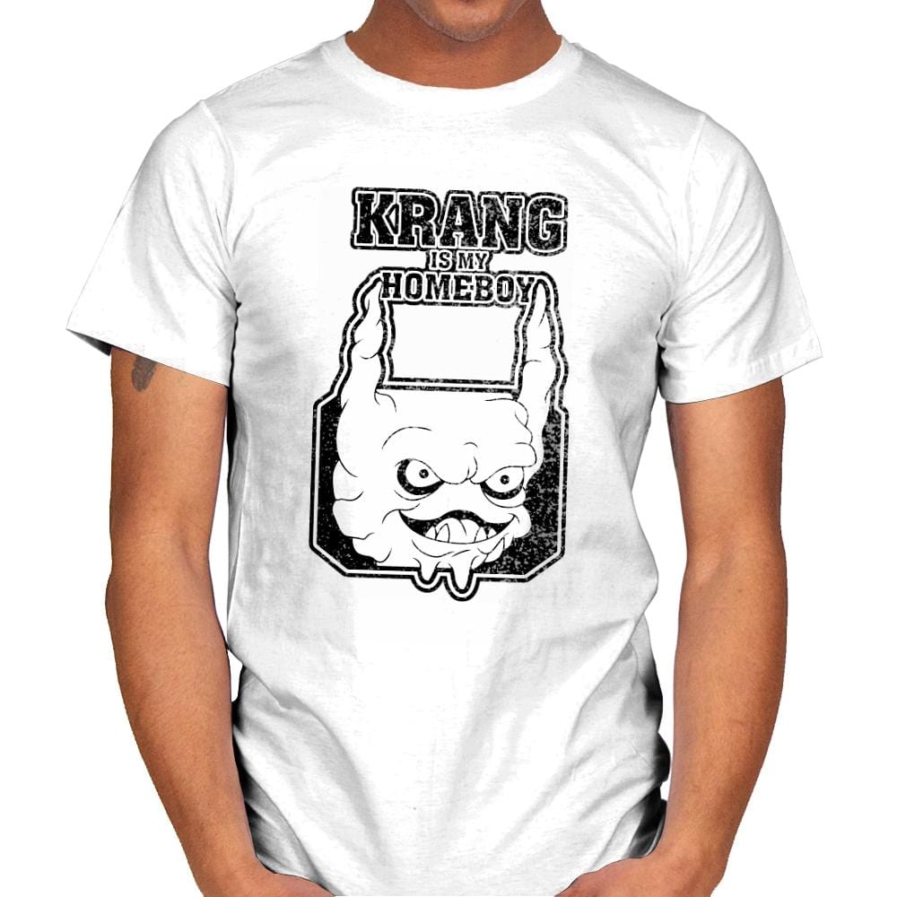 Krang is my Homeboy - Mens T-Shirts RIPT Apparel Small / White