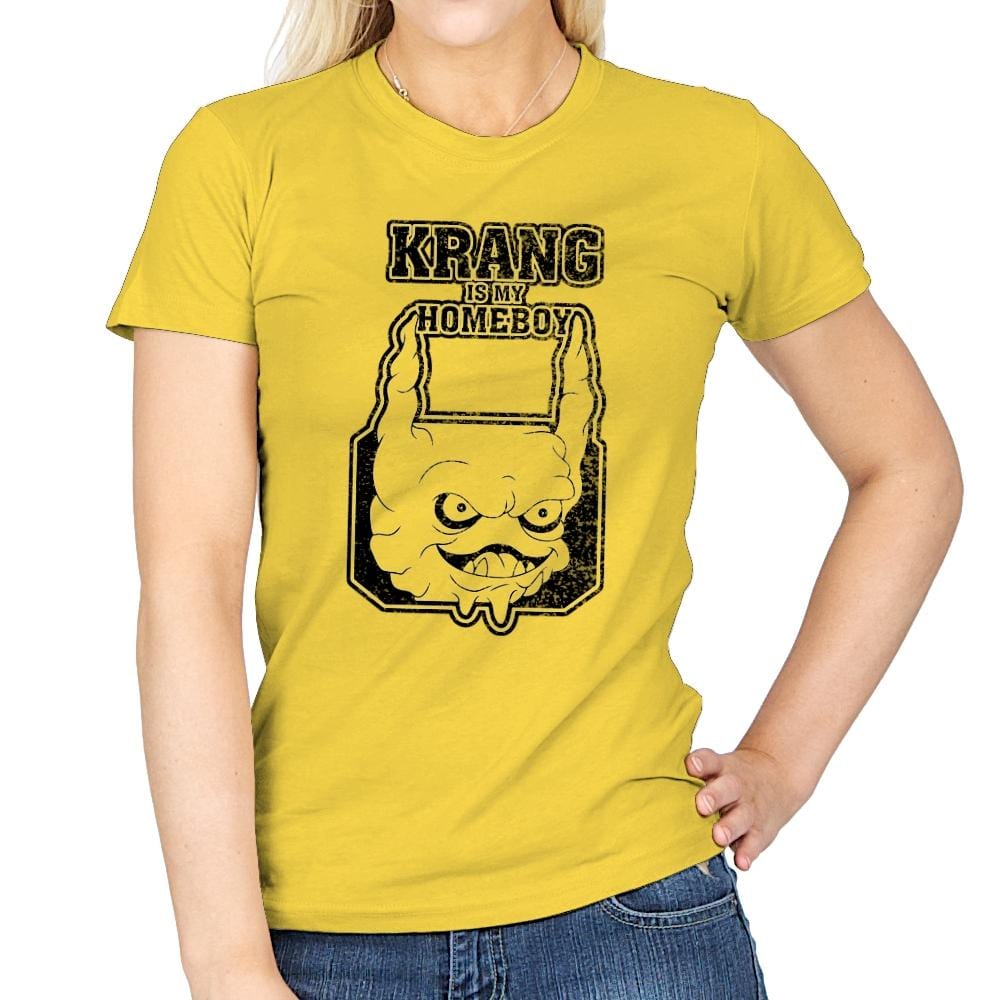 Krang is my Homeboy - Womens T-Shirts RIPT Apparel Small / Daisy