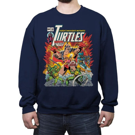 KrANG the Conqueror - Crew Neck Sweatshirt Crew Neck Sweatshirt RIPT Apparel Small / Navy