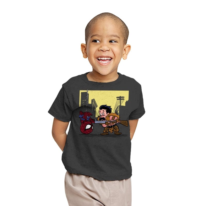 Kraven Fudd - Youth T-Shirts RIPT Apparel X-small / Charcoal