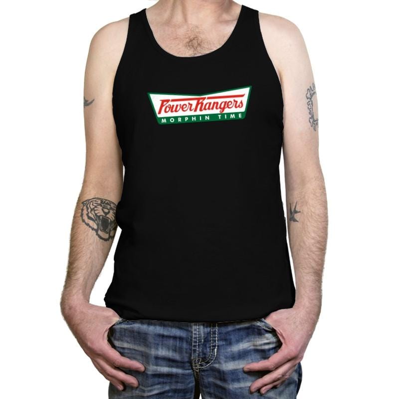 Krispy Rangers - Tanktop Tanktop RIPT Apparel X-Small / Black