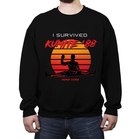 Kumite '88 - Crew Neck Sweatshirt Crew Neck Sweatshirt RIPT Apparel Small / Black