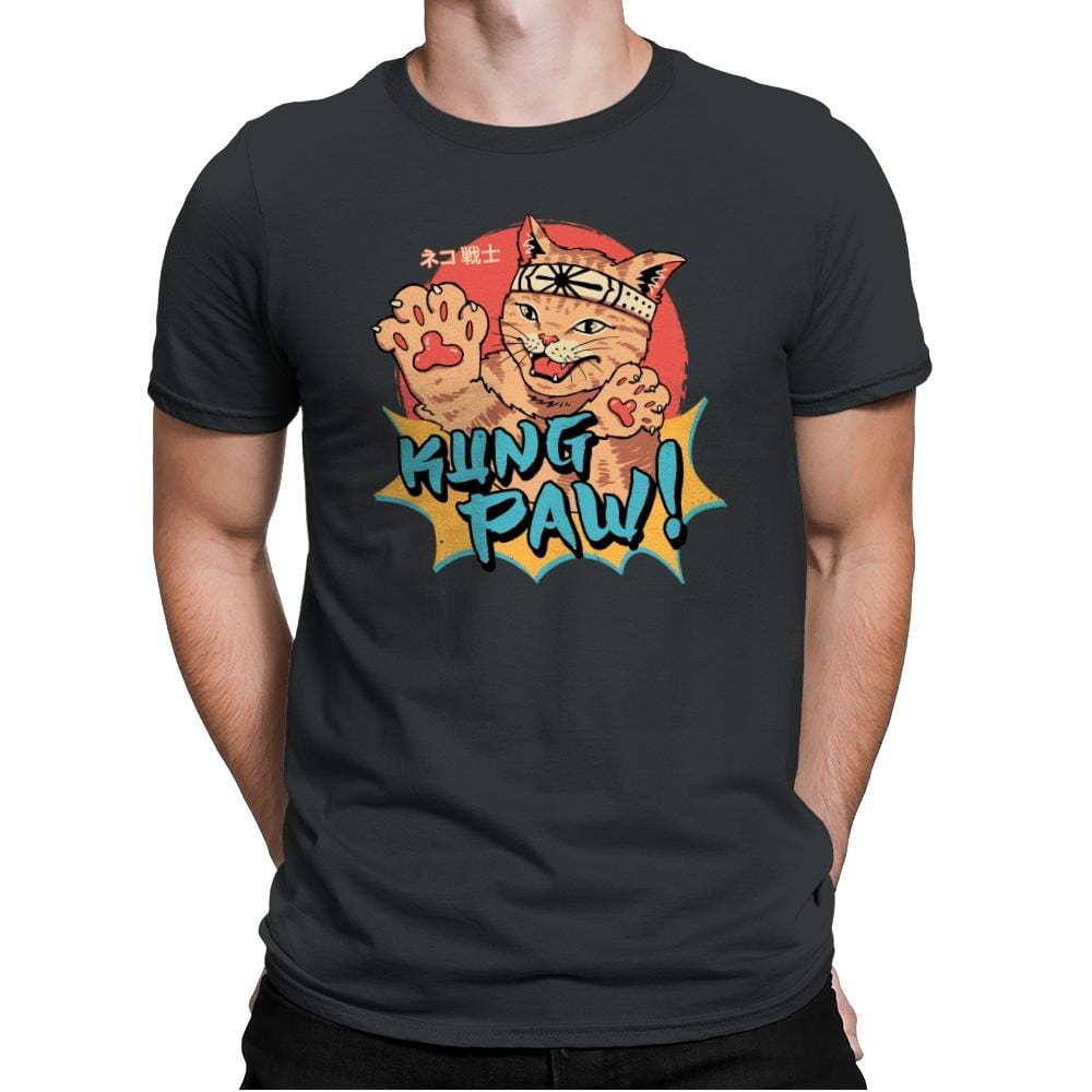 Kung Paw! - Mens Premium T-Shirts RIPT Apparel Small / Heavy Metal