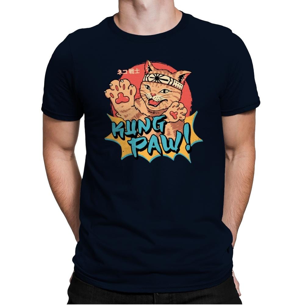 Kung Paw! - Mens Premium T-Shirts RIPT Apparel Small / Midnight Navy