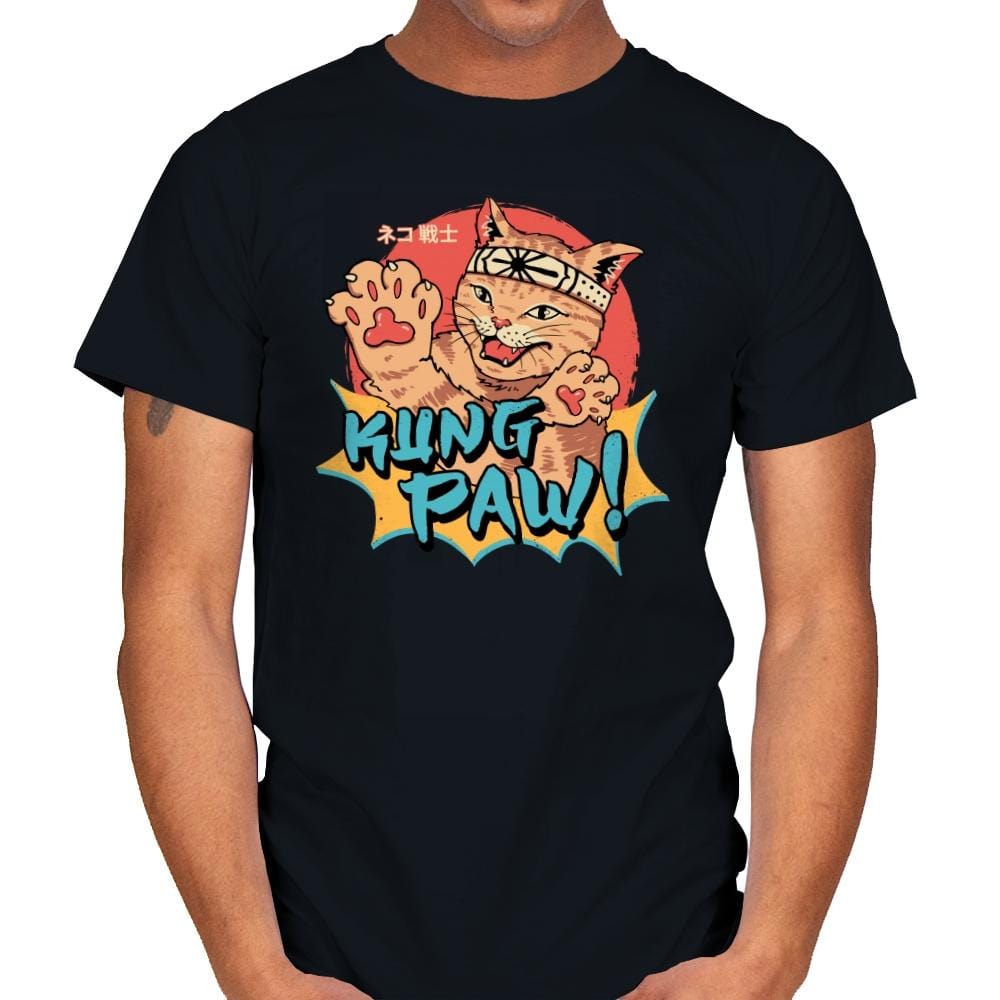 Kung Paw! - Mens T-Shirts RIPT Apparel Small / Black