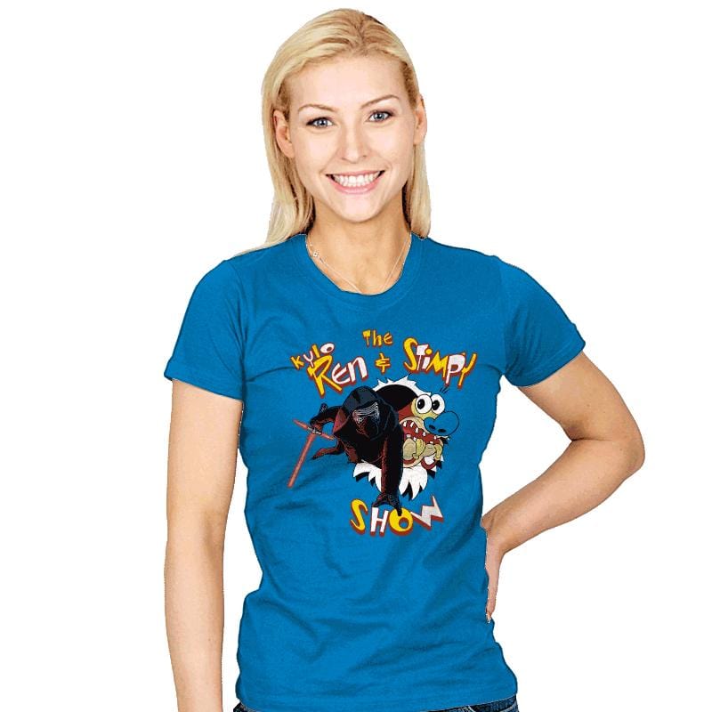 Kylo Ren & Stimpy - Womens T-Shirts RIPT Apparel